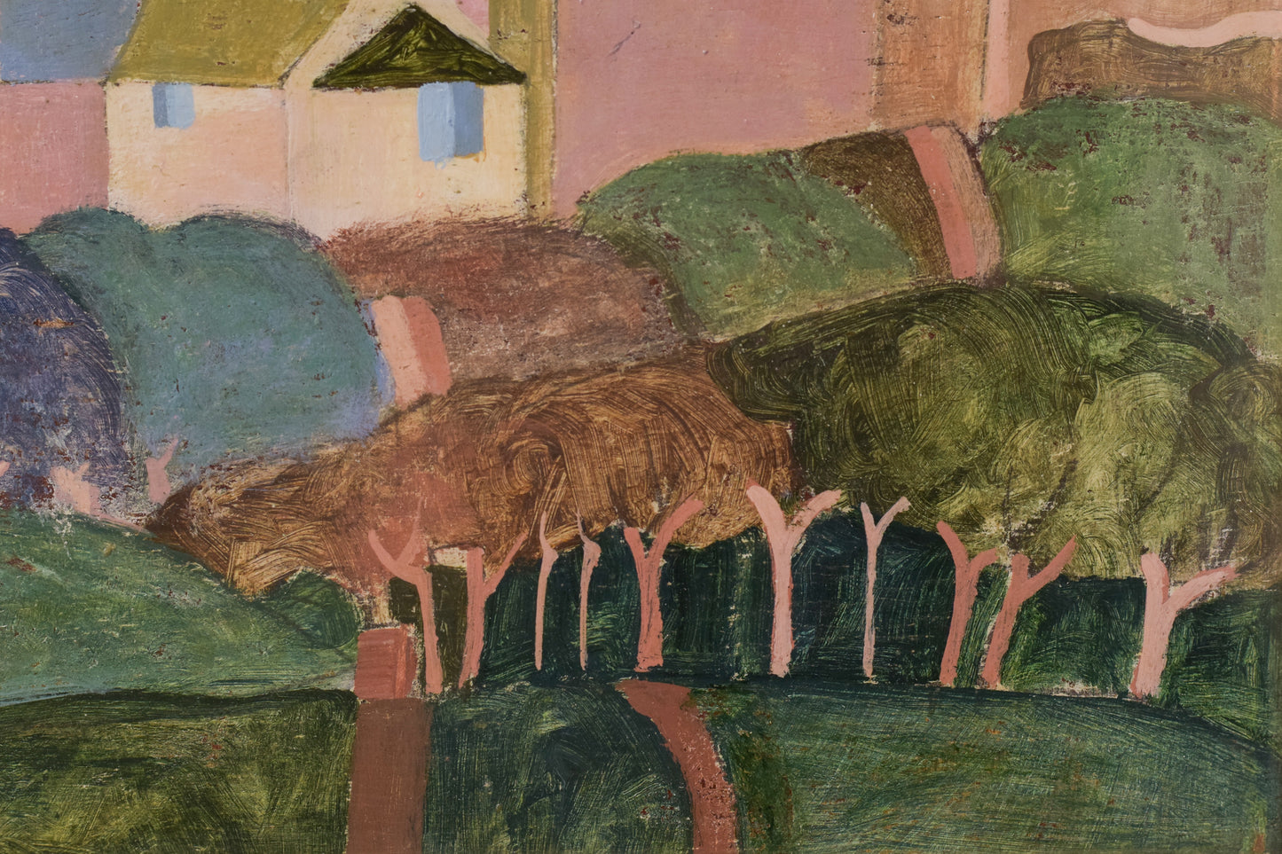 Italian Cubist Landscape - Modern Decorative