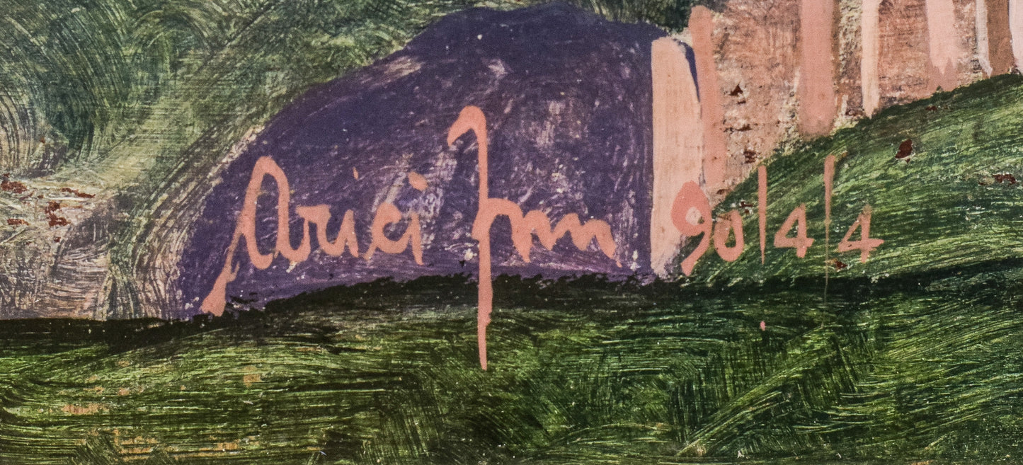 Italian Cubist Landscape - Modern Decorative