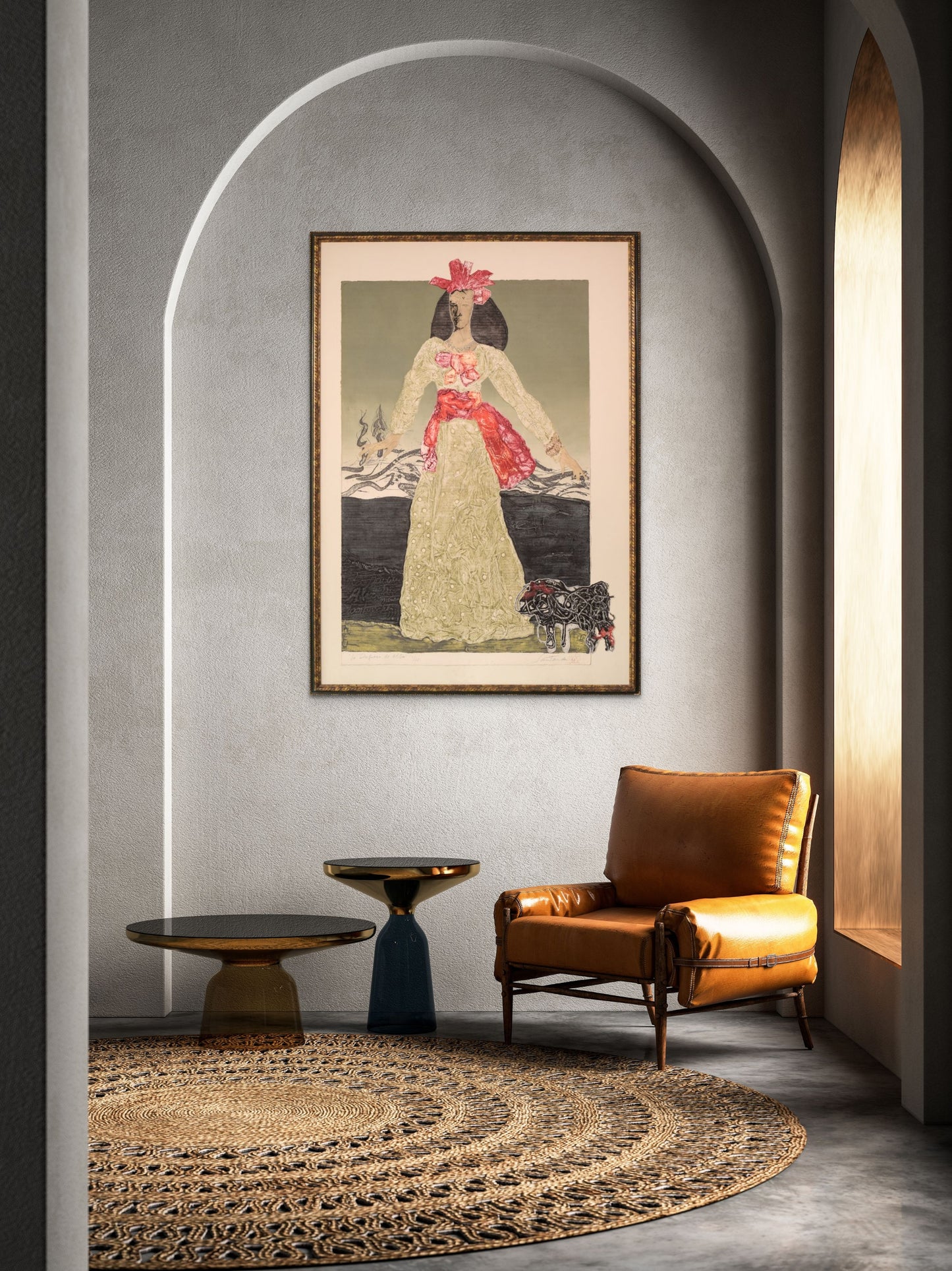 Cristina Santander - La Duquesa de Alba (Large Limited Edition Lithograph) - Modern Decorative