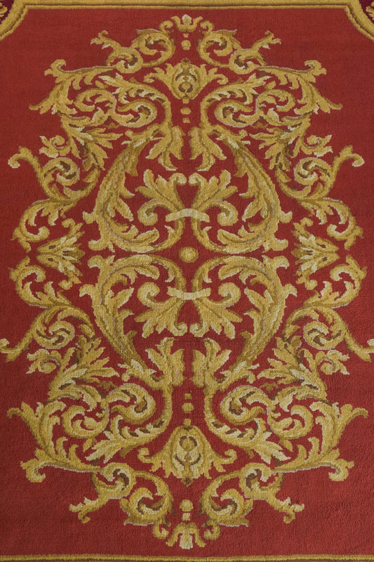 Vintage - Large Handwoven Spanish Rug - Modern Decorative