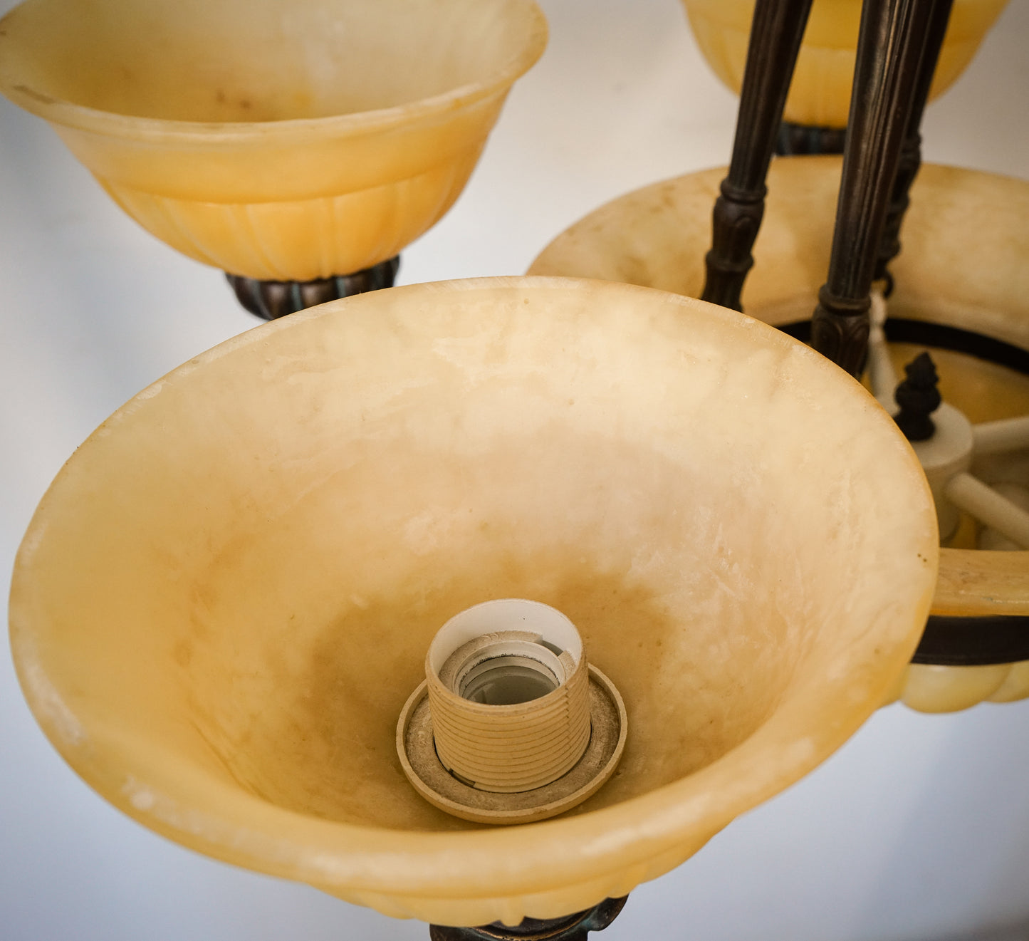 Alabaster (reconstituted) - Chandelier