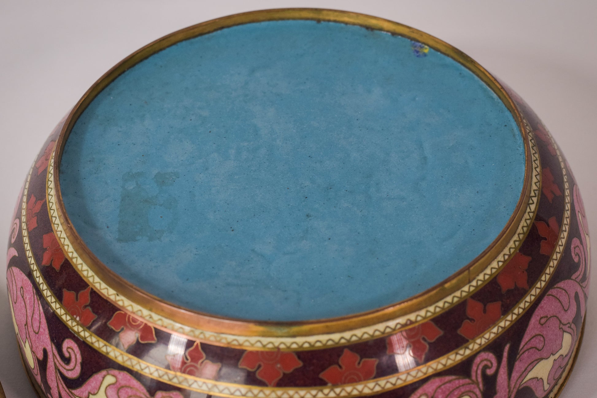 Cloisonné Enamel - Circular Box - Modern Decorative