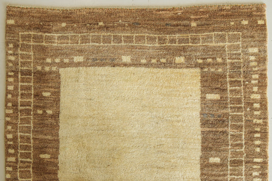 Modernist - Handwoven Beige Rug - Modern Decorative