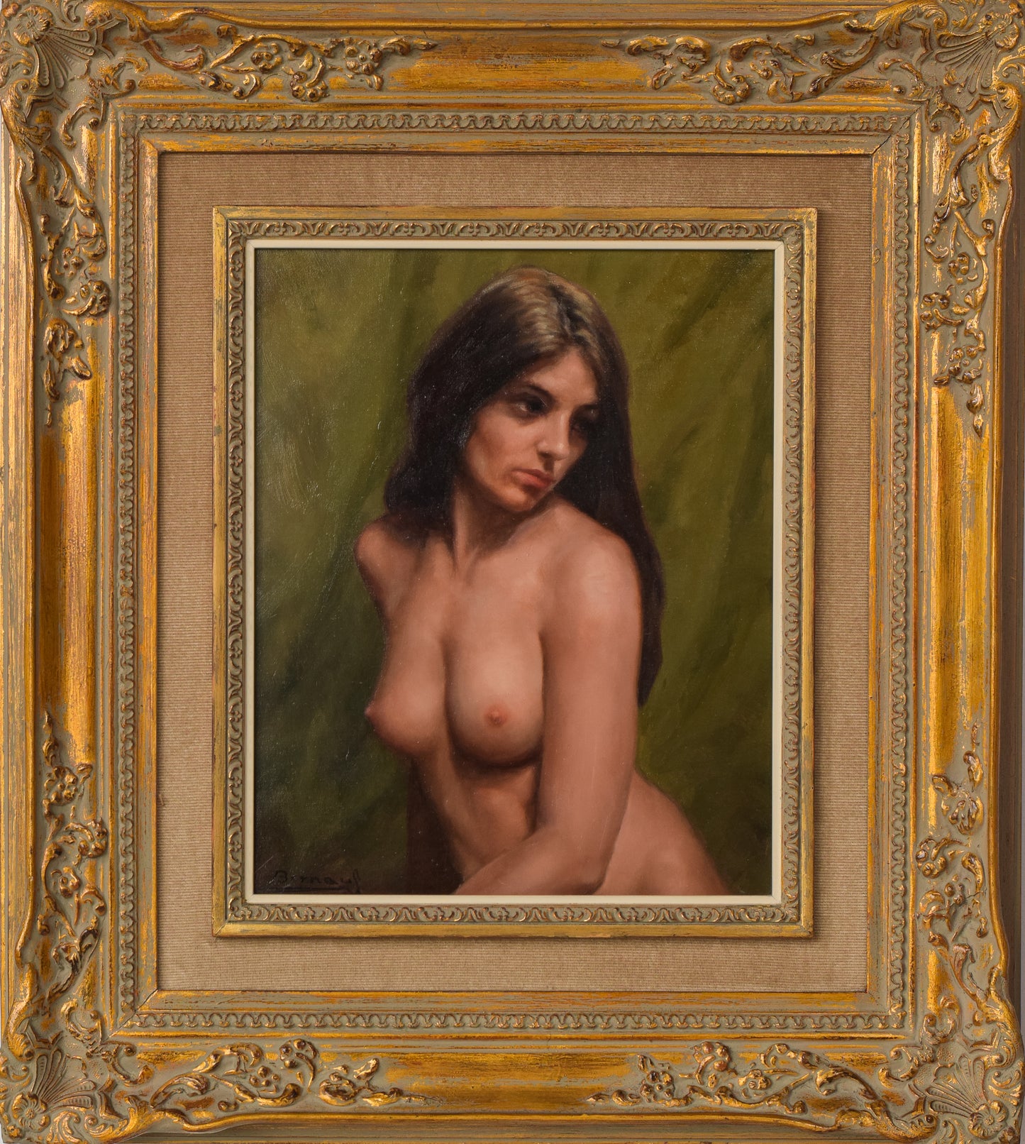 Jordi Bernaus - Nude Life Portrait - Modern Decorative