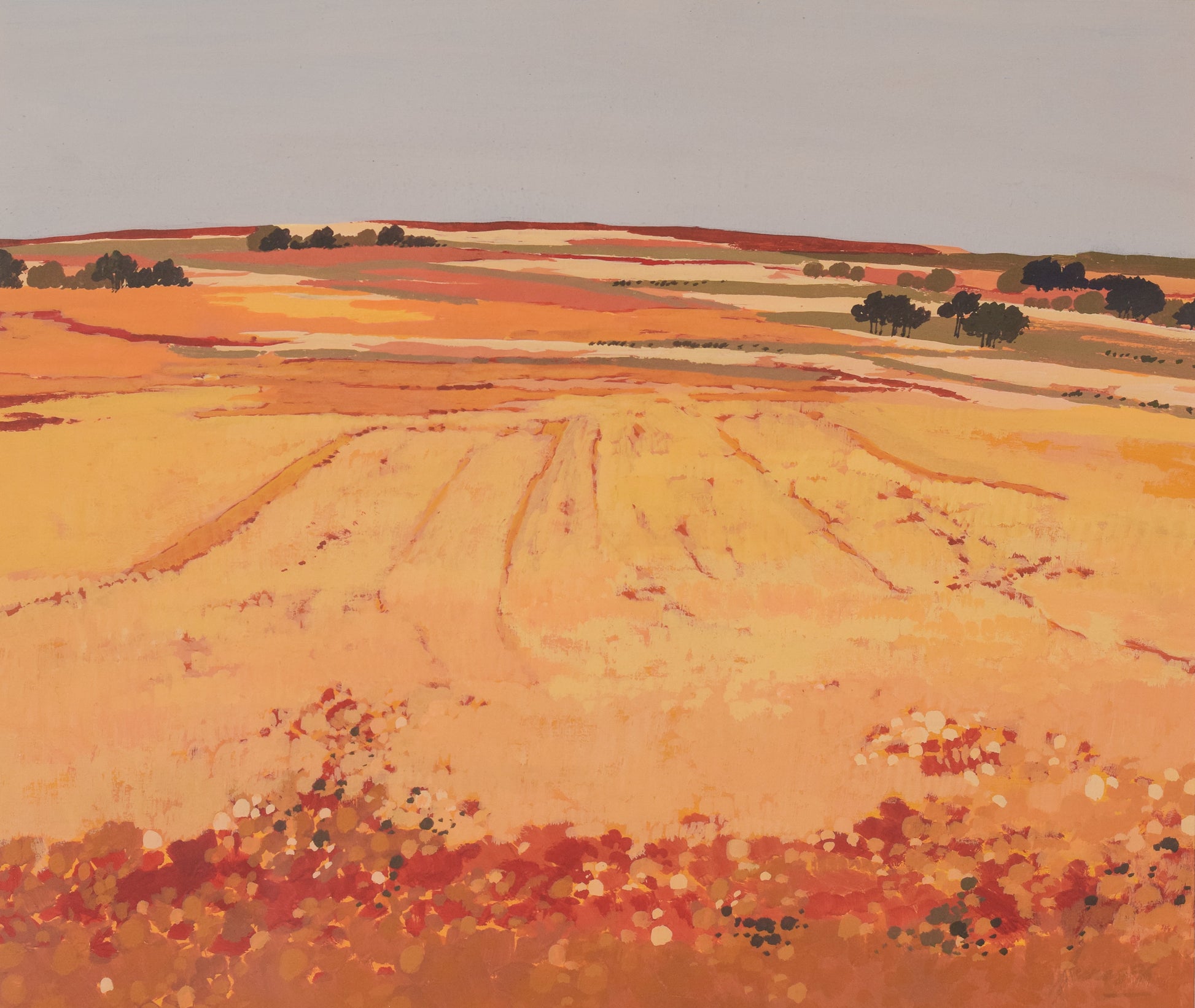 Pair of Summer Landscapes - Mid Century - Modern Decorative
