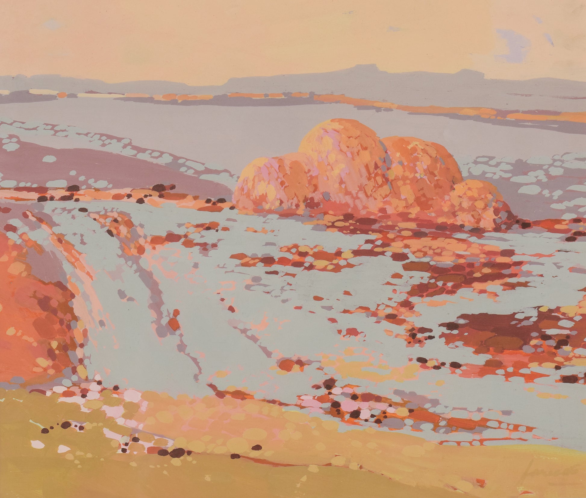 Pair of Summer Landscapes - Mid Century - Modern Decorative