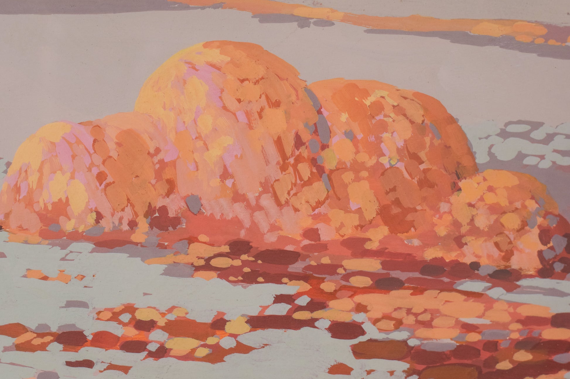 Pair of Summer Landscapes - Mid Century - Modern Decorative