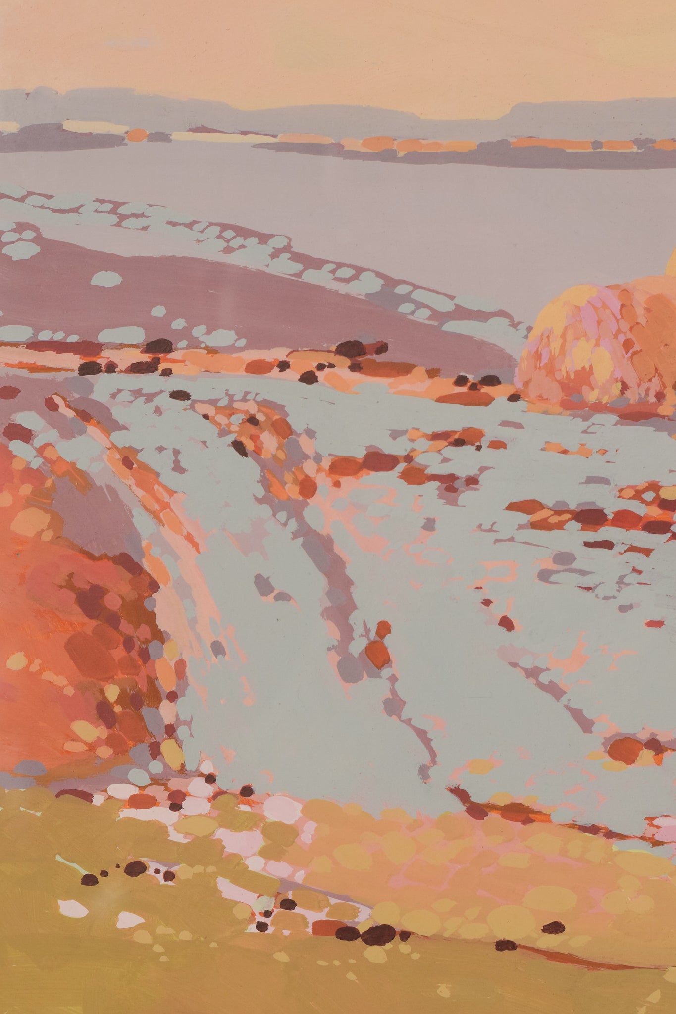Pair of Summer Landscapes - Mid Century - Modern Decorative