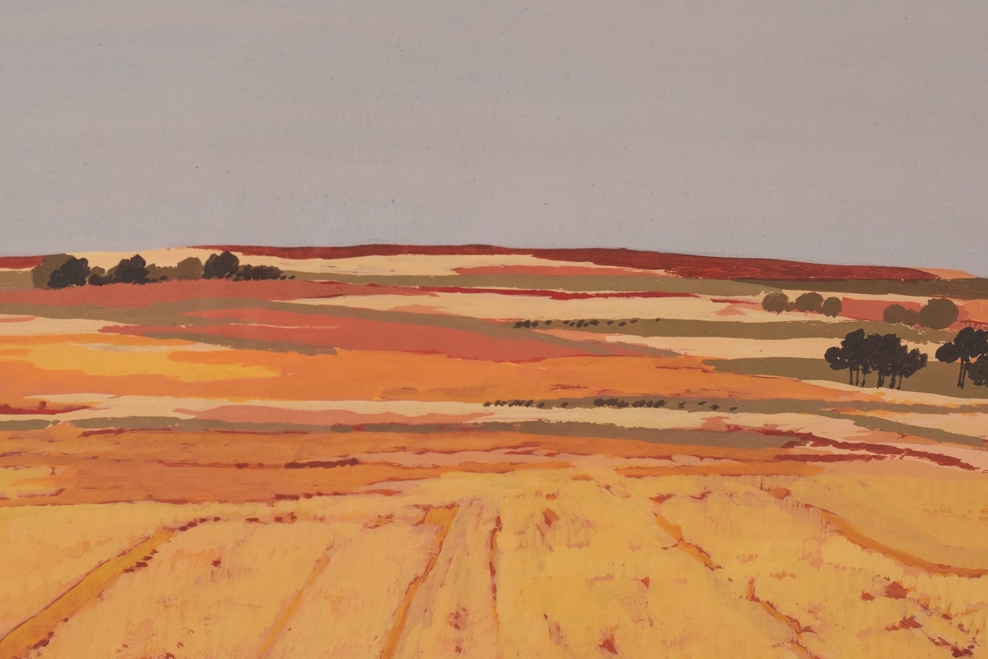 Pair of Summer Landscapes - Mid Century - Modern Decorative