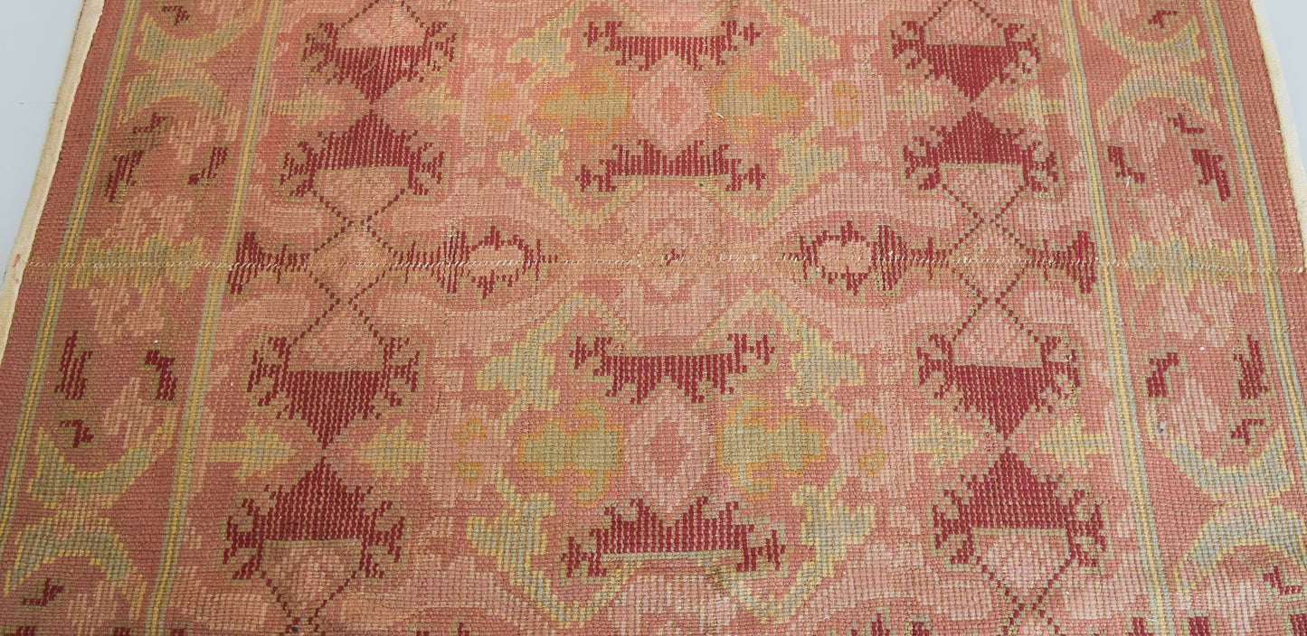 Handwoven - Vintage Spanish Rug - Modern Decorative