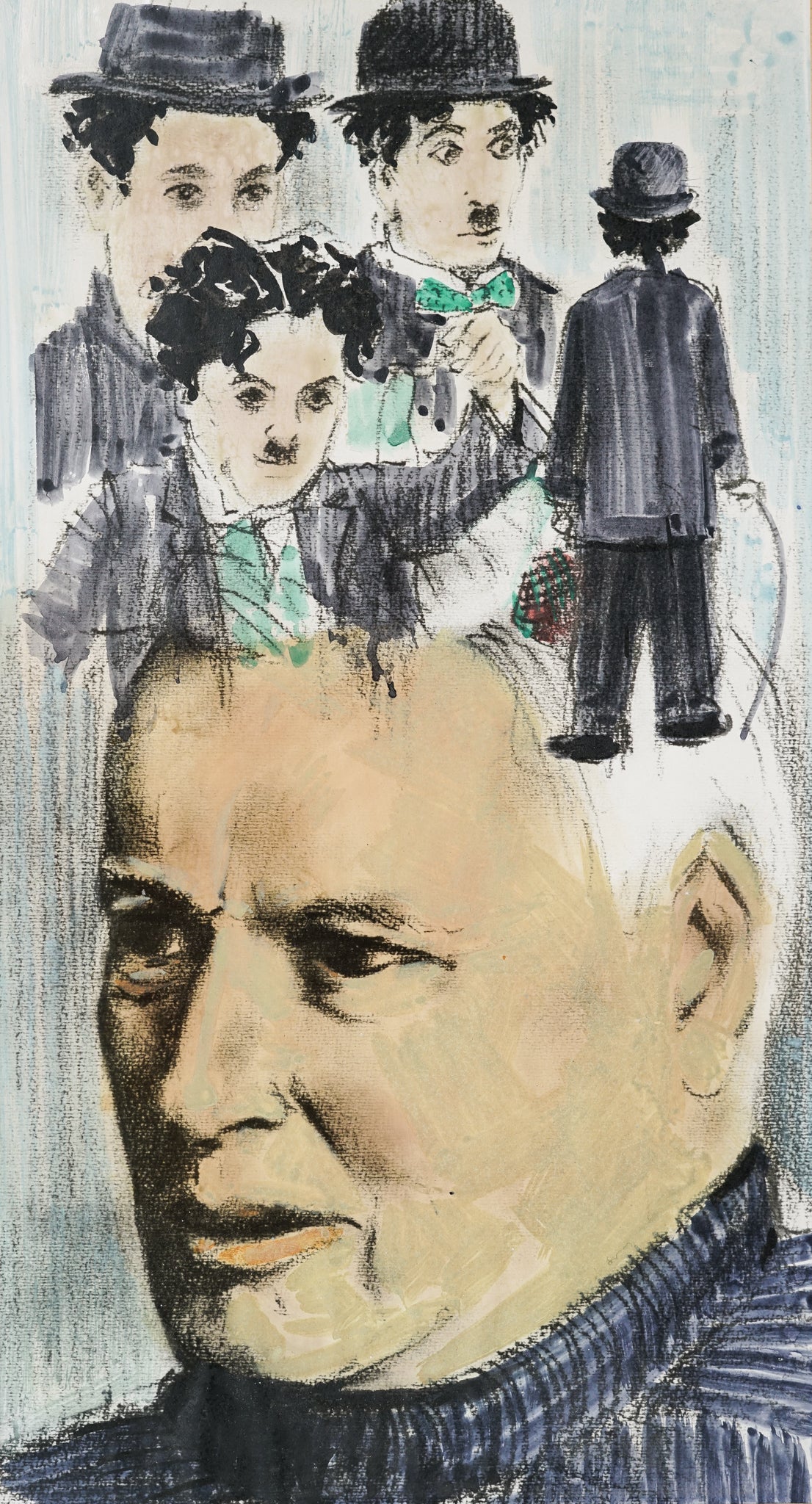 Charlie Chaplin - Collage - Modern Decorative