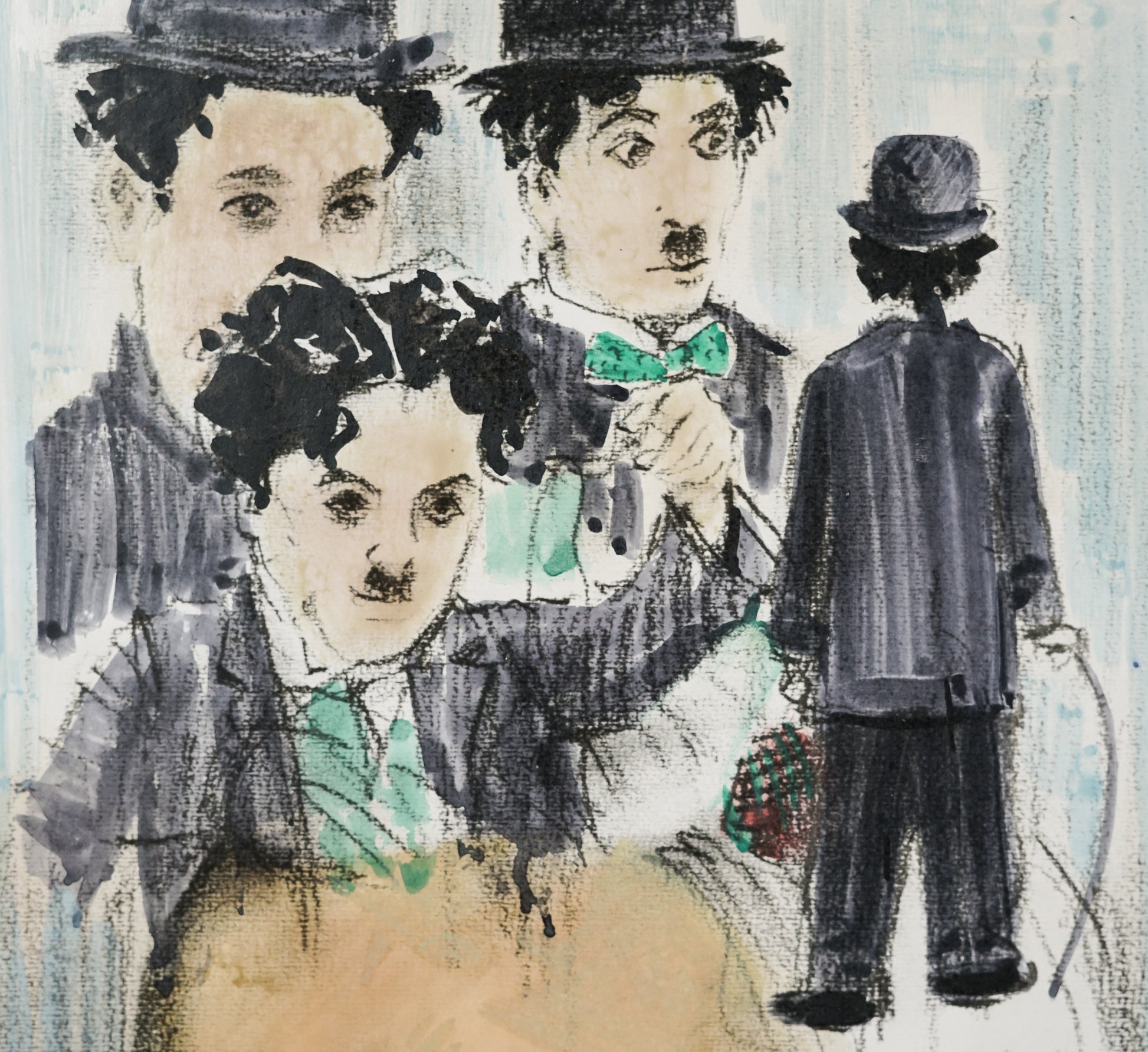 Charlie Chaplin - Collage - Modern Decorative