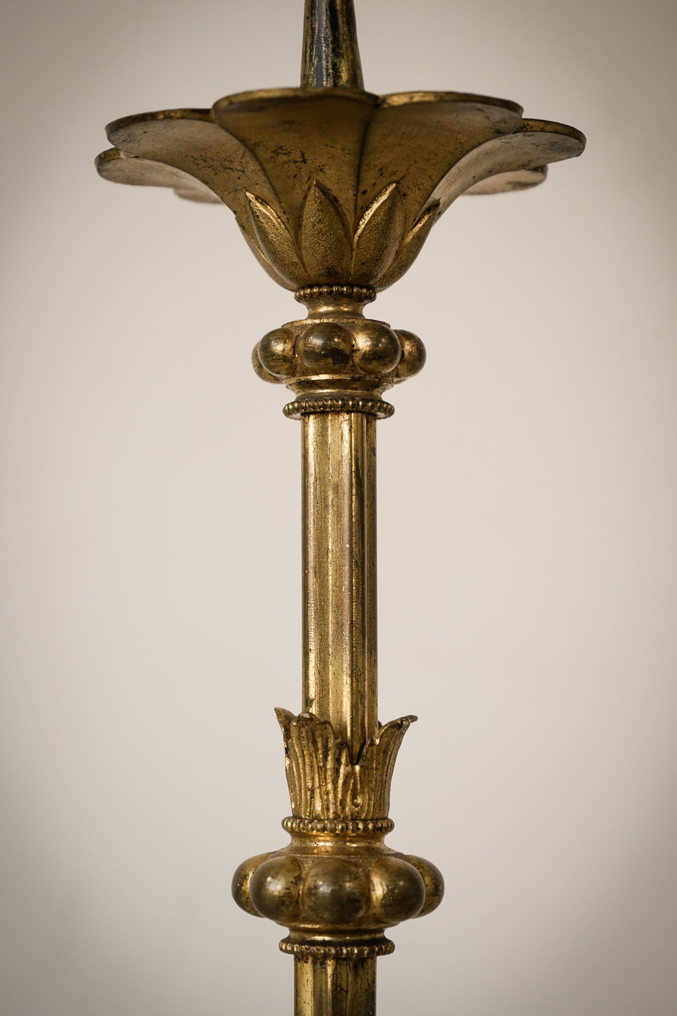 Gothic Revival - Gilded Candlesticks - Modern Decorative