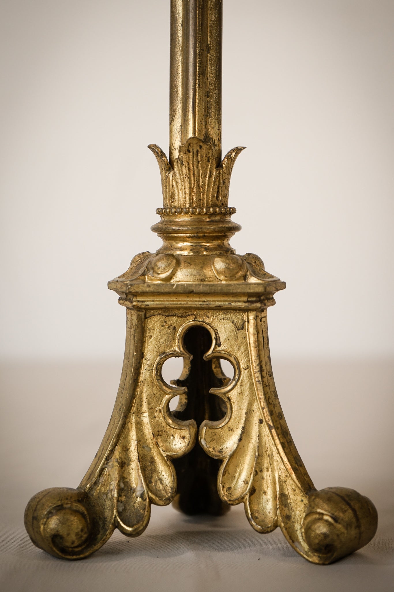 Gothic Revival - Gilded Candlesticks - Modern Decorative