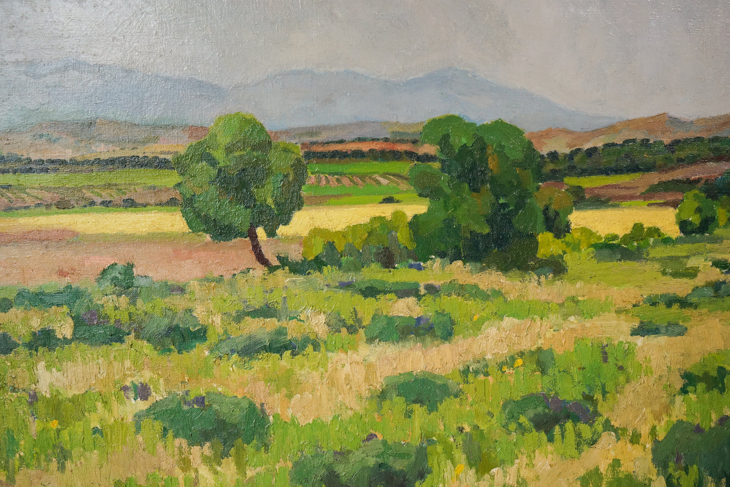 Large Oil Landscape - Post impressionist - Modern Decorative