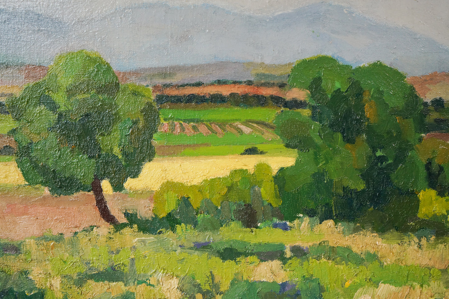 Large Oil Landscape - Post impressionist - Modern Decorative