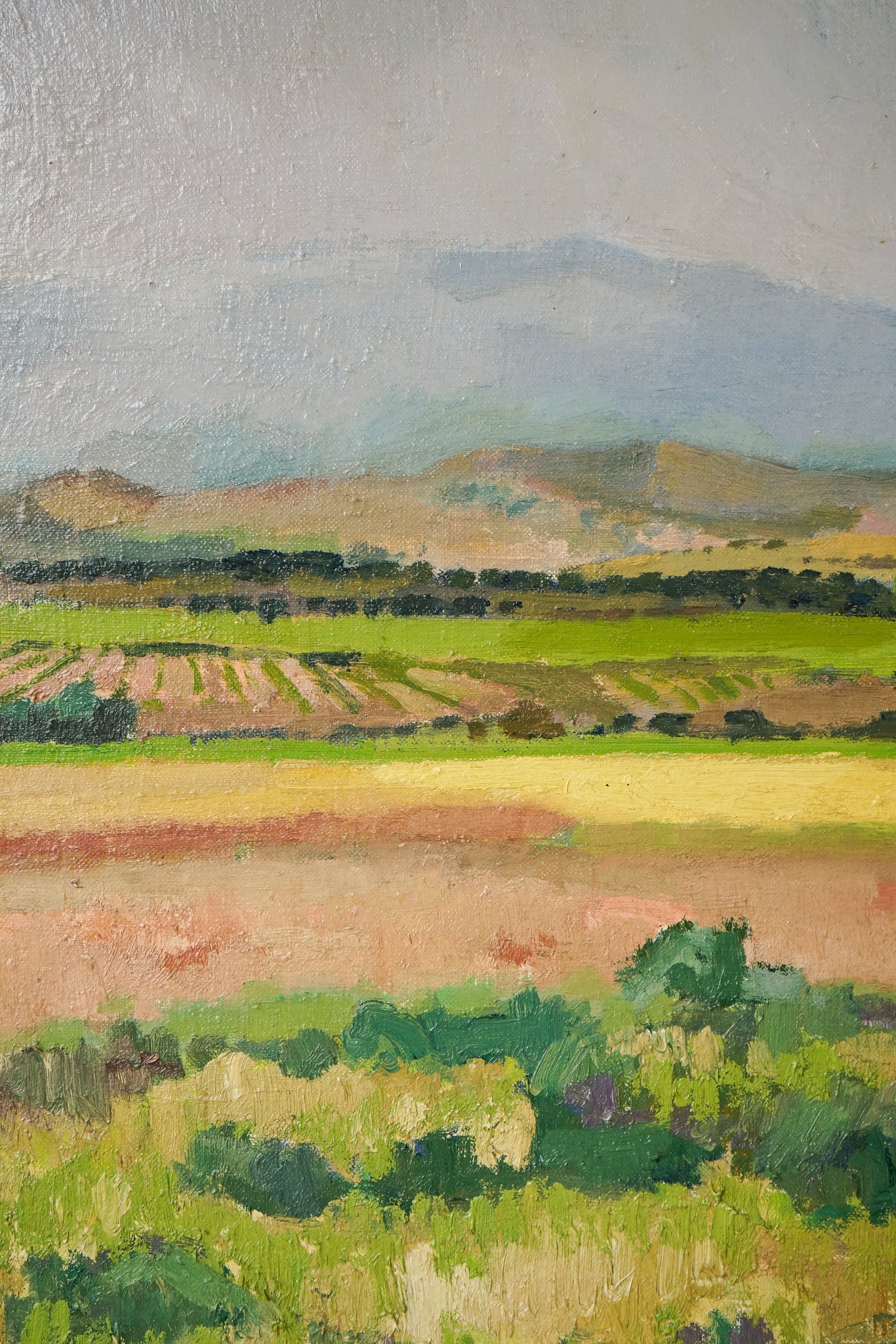 Large Oil Landscape - Post impressionist - Modern Decorative