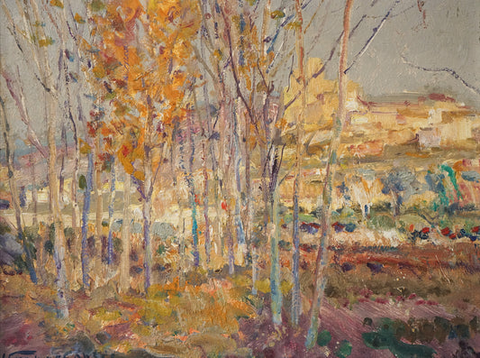 Autumn trees - Post Impressionist - Jordi Freixas Cortes