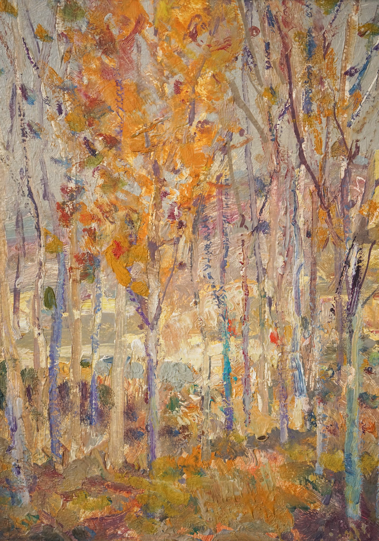 Autumn trees - Post Impressionist - Jordi Freixas Cortes