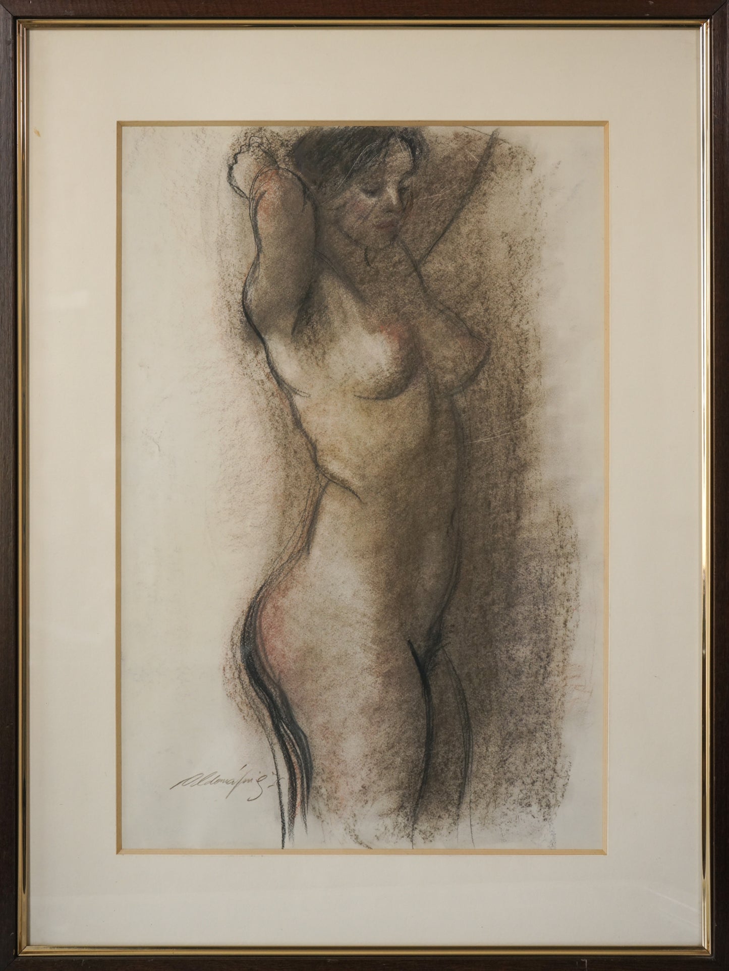 Framed - Life Study of a nude lady - Modern Decorative