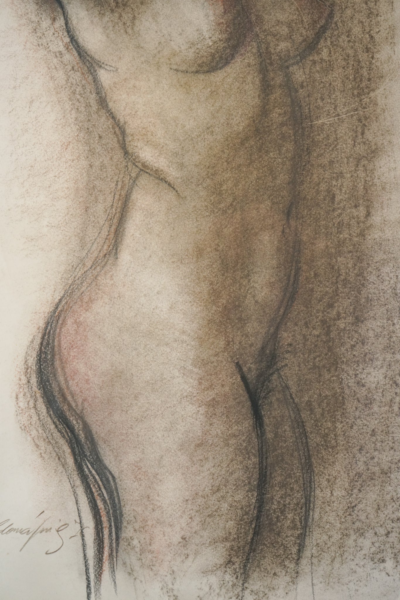 Framed - Life Study of a nude lady - Modern Decorative