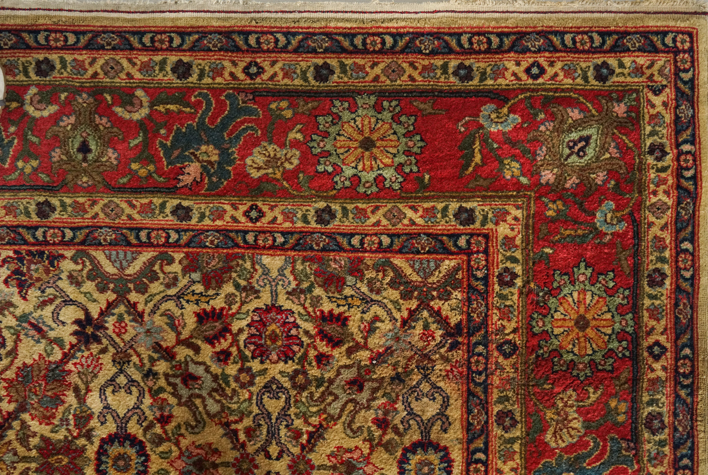 Large arts and crafts liberty style influence hand woven rug