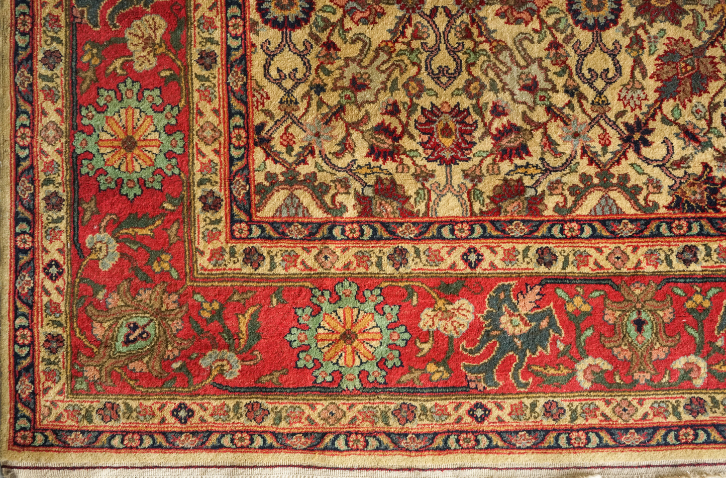 Large arts and crafts liberty style influence hand woven rug