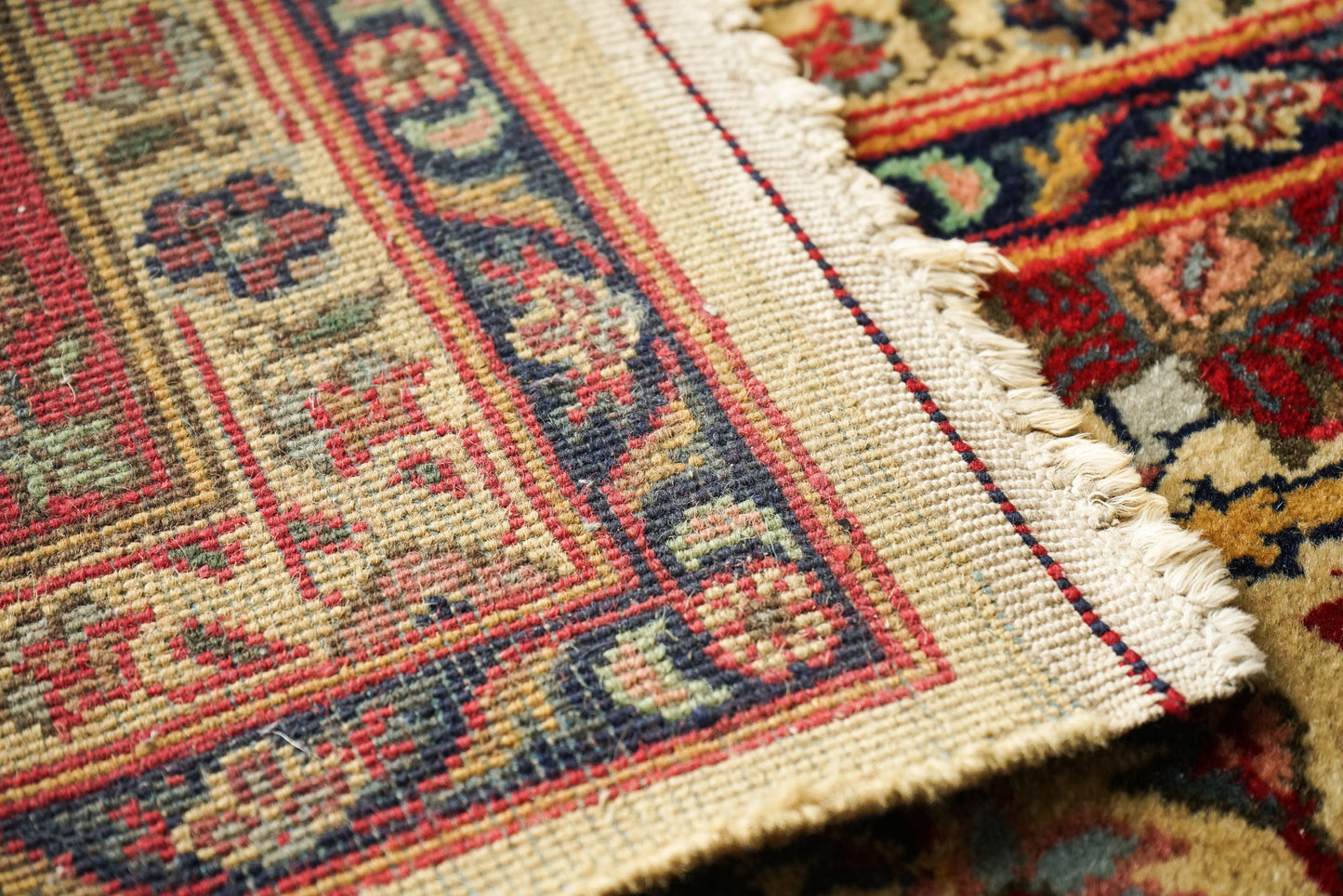 Large arts and crafts liberty style influence hand woven rug
