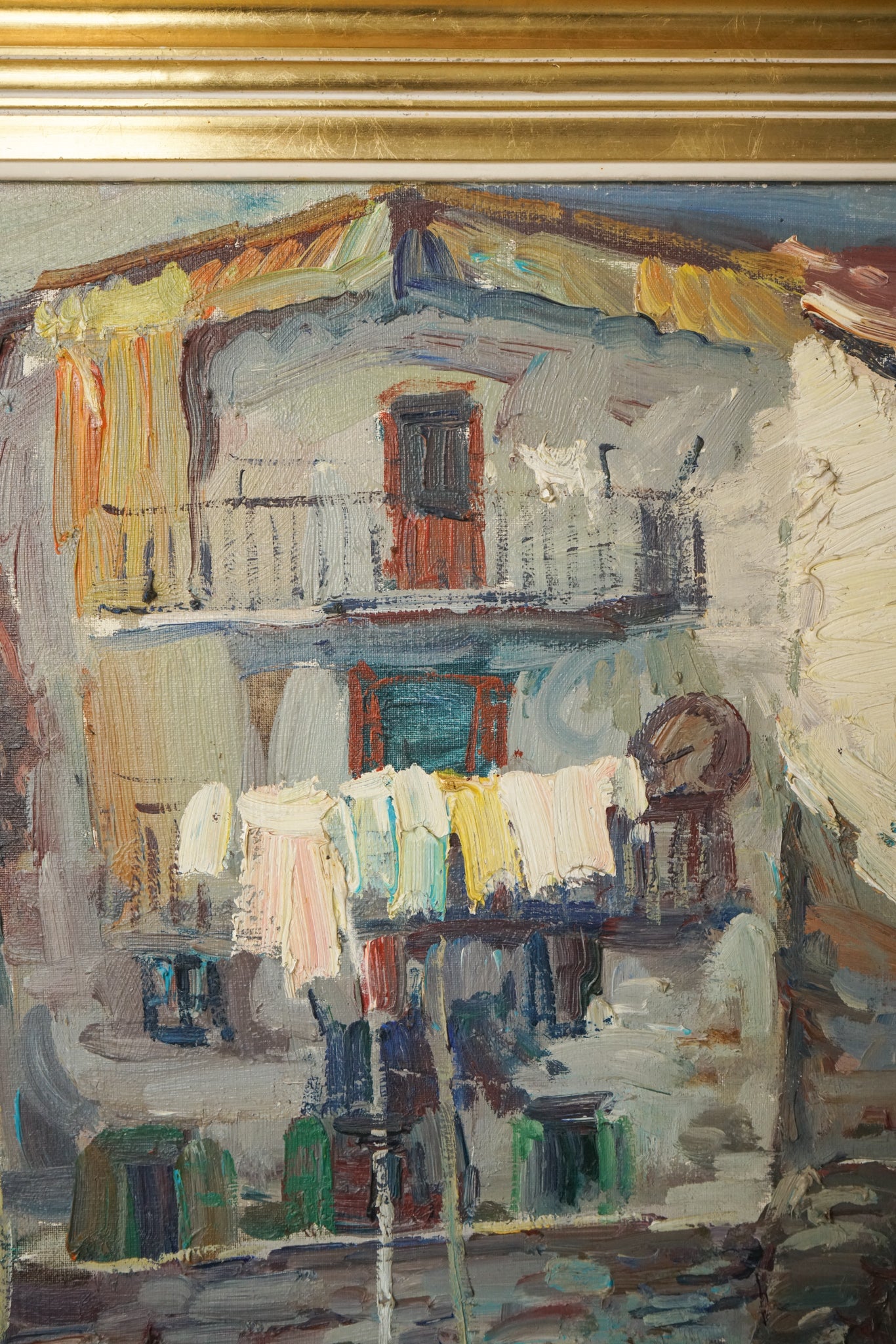 Rincón típico de pasajes san sebastian guipuzcoa - Large Post Impressionist Study - Modern Decorative