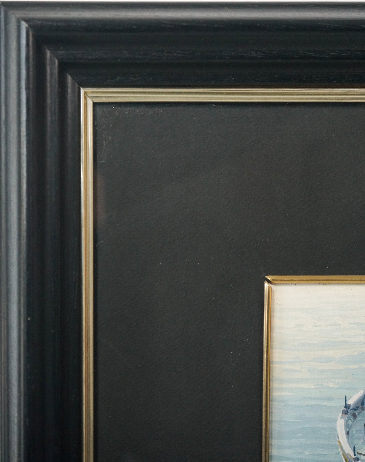 Two Framed Studies of Fishing Boats - Signed Bosch - Modern Decorative
