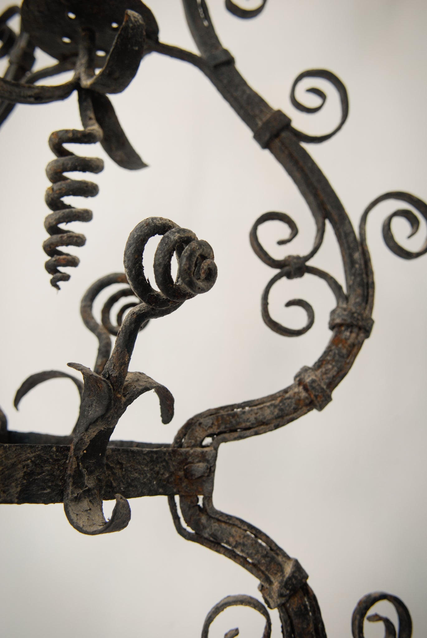 Pair of Wrought Iron Antique Washbowl Stands - Modern Decorative
