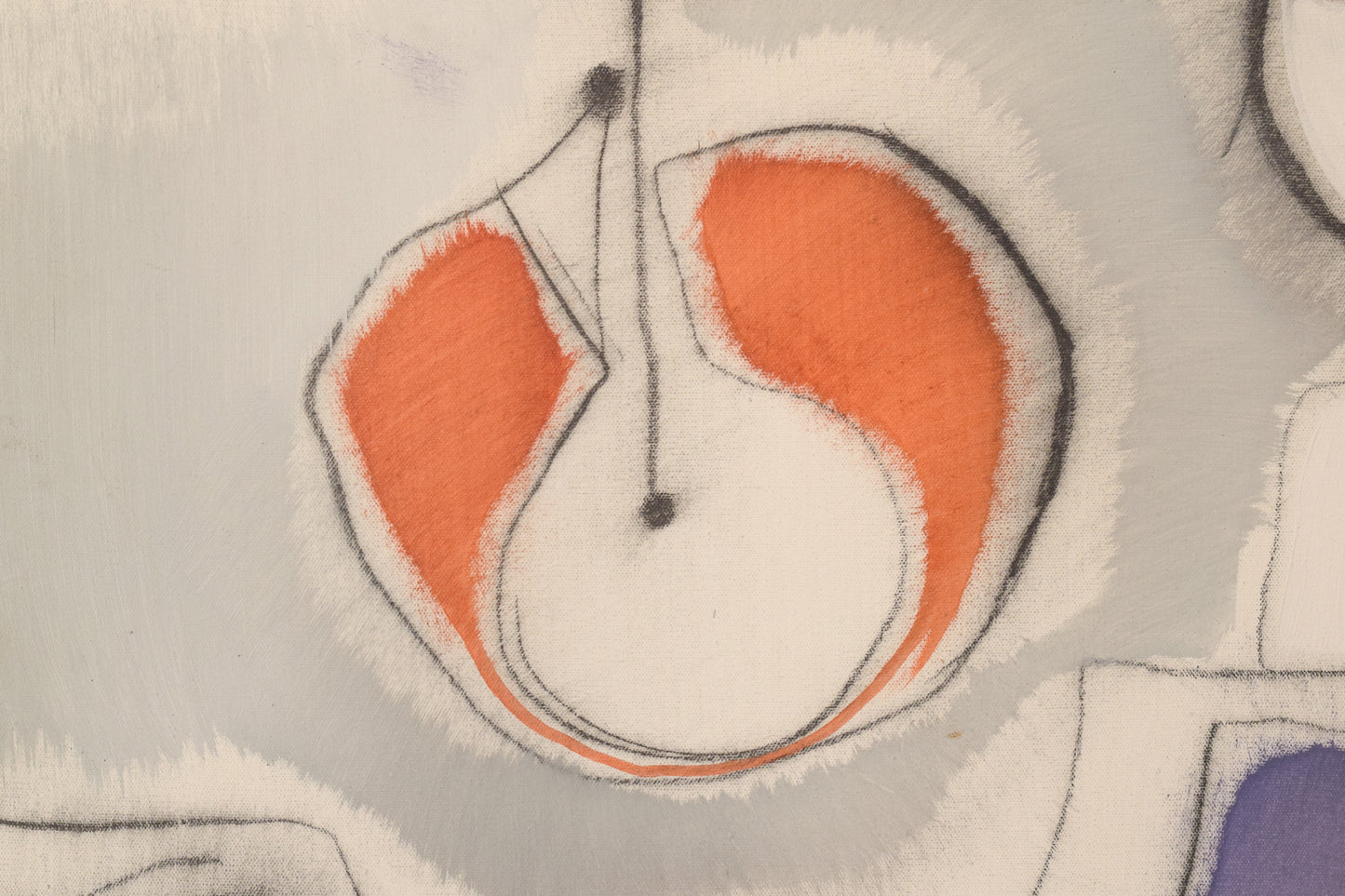 Follower of Joan Miro. Oil on Canvas Painting