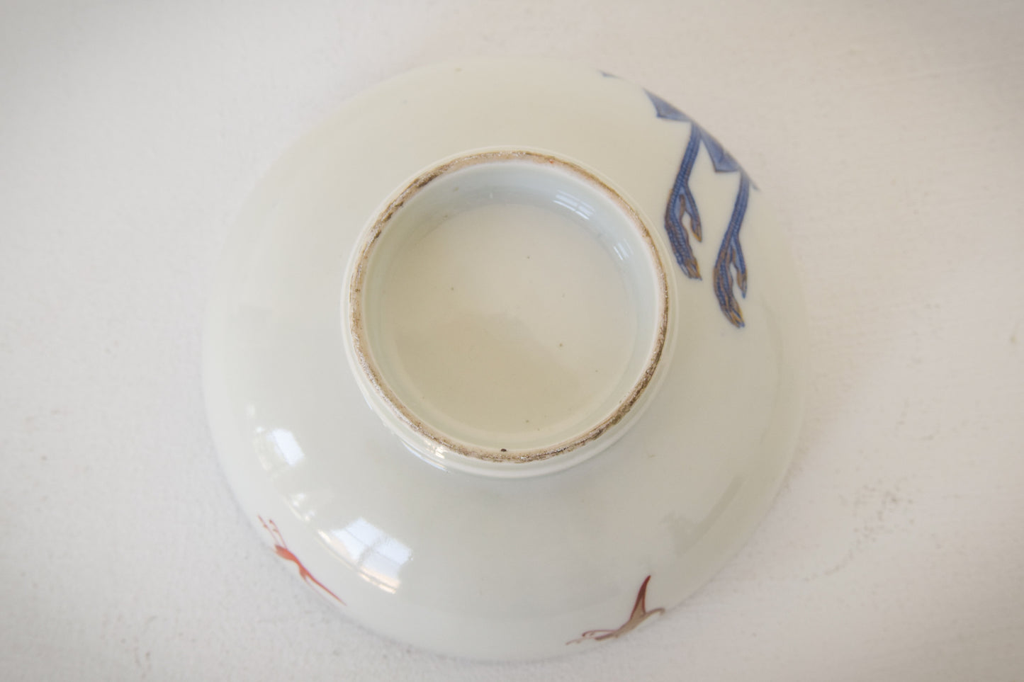 Pair - Oriental Bowls with cranes