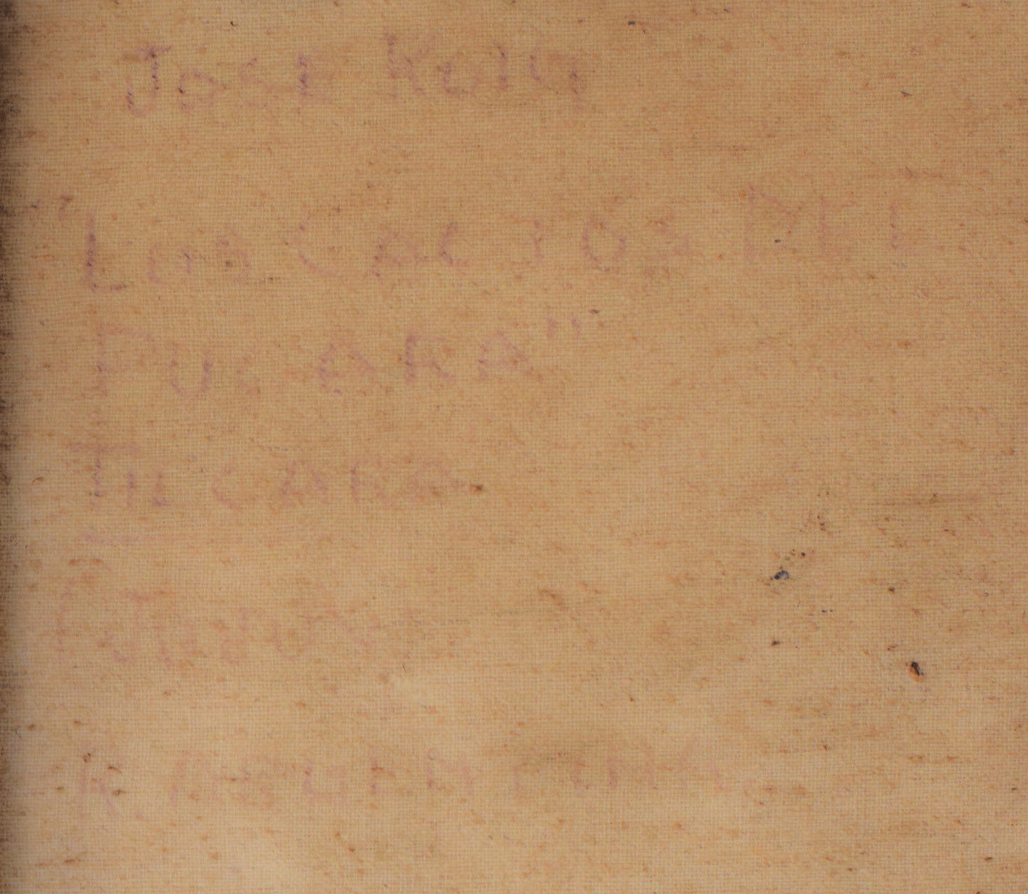 Purcará de Tilcara by José Roig_Inscription