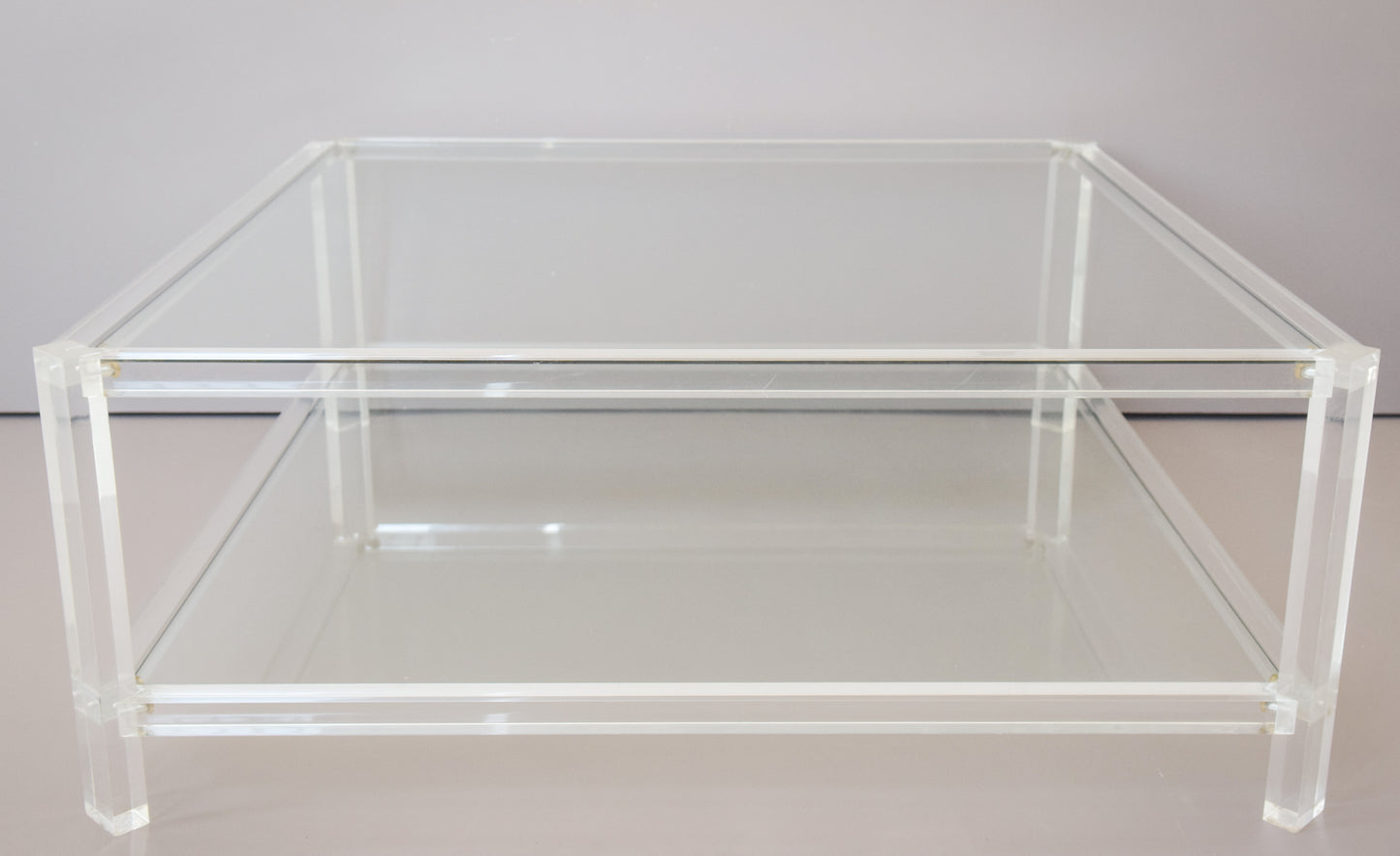 Square Perspex Frame Coffee Table