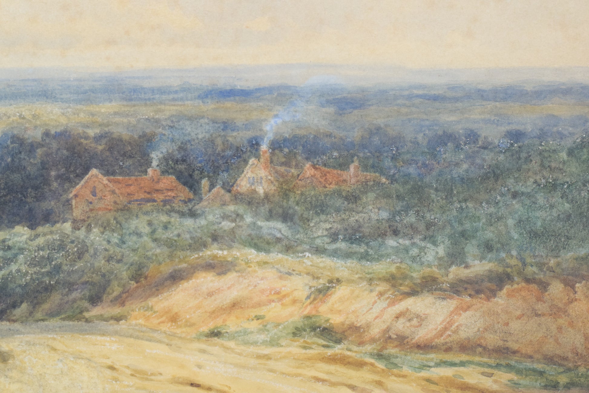 James Edward Grace - Rural Landscape Watercolour - Modern Decorative