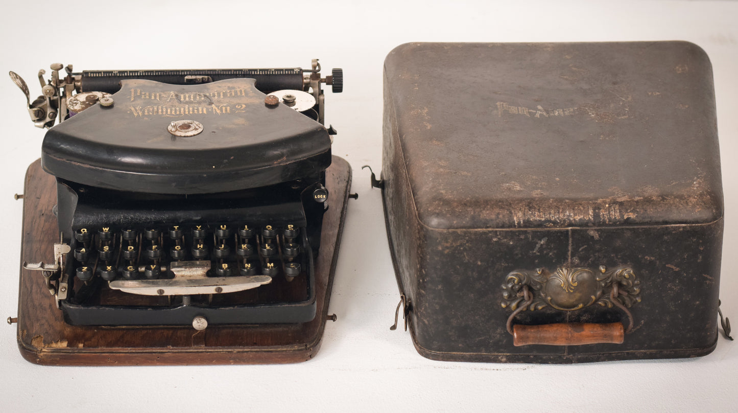 Antique Typewriter with Case - Modern Decorative
