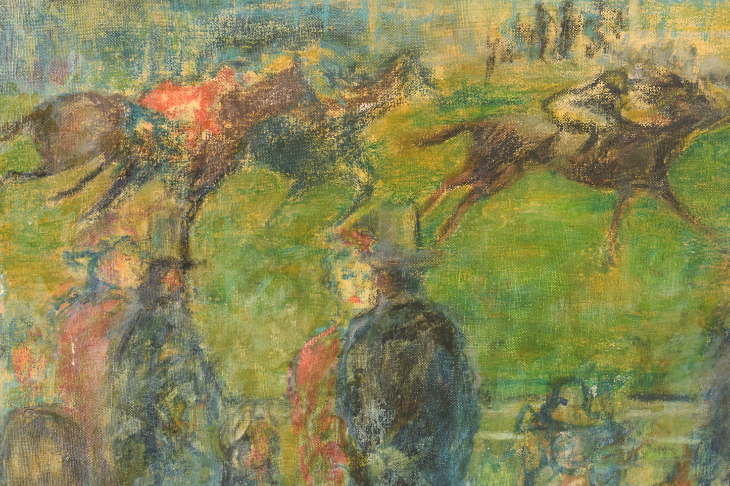 Impressionist Painting - 'A Day at the Races' - Modern Decorative
