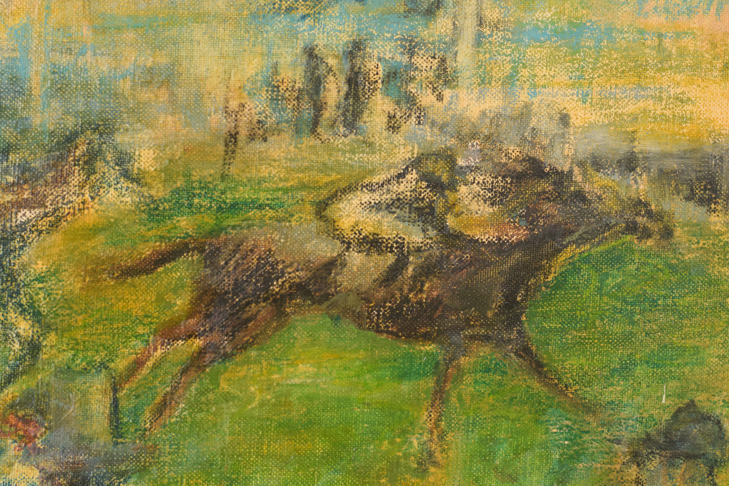 Impressionist Painting - 'A Day at the Races' - Modern Decorative