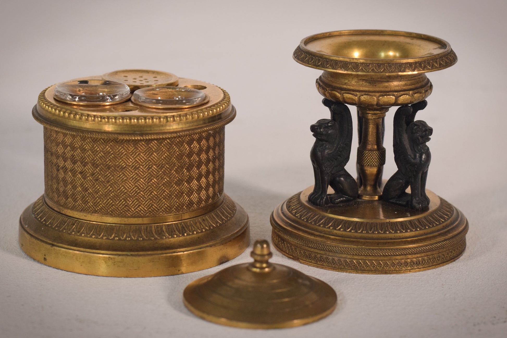 Bronze - Empire Inkwell - Modern Decorative