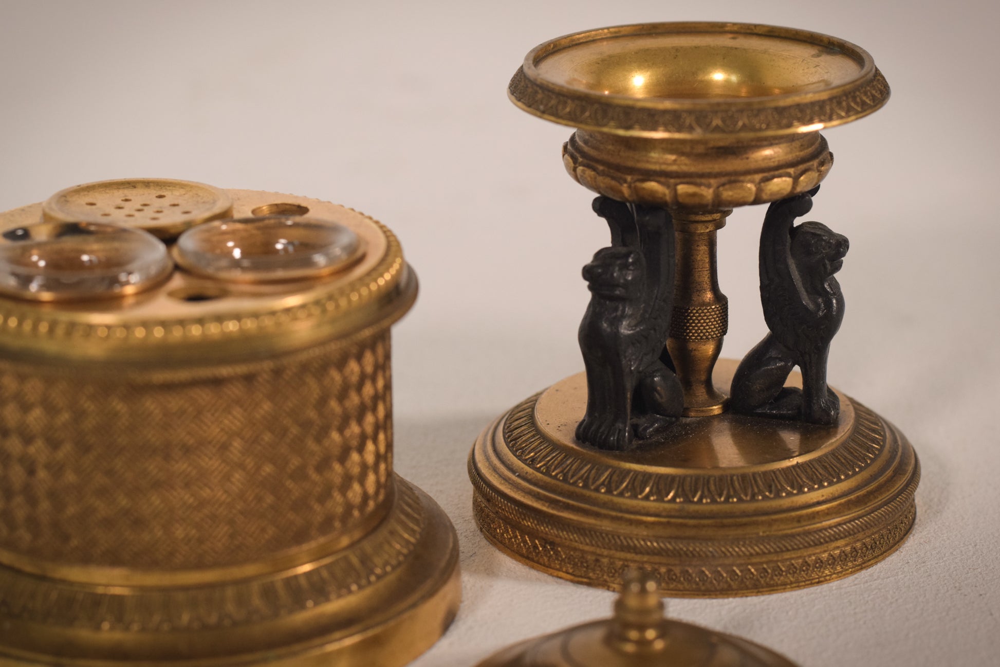 Bronze - Empire Inkwell - Modern Decorative