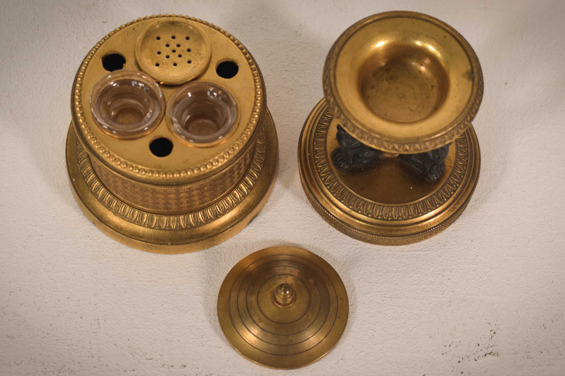 Bronze - Empire Inkwell - Modern Decorative