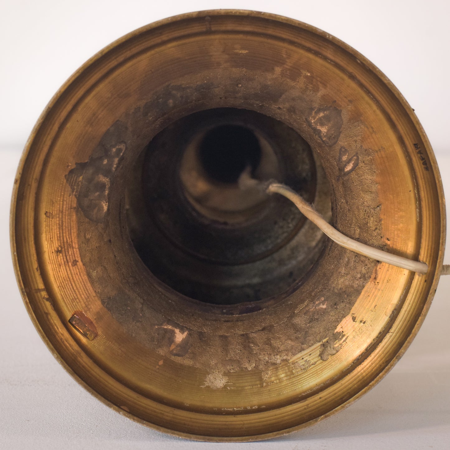 Oriental Style Patinated Brass - Lamp Stand - Modern Decorative