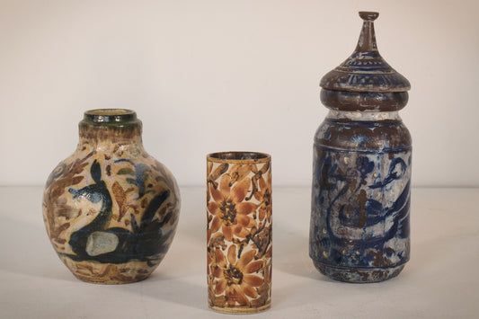 Three - Signed Studio Art Pottery Vases - Modern Decorative