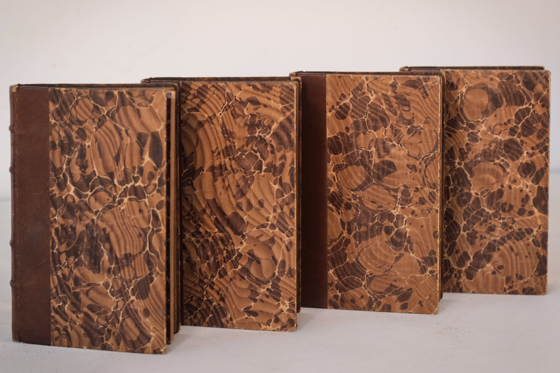Four Leather Bound Volumes - Theatre Books - Modern Decorative