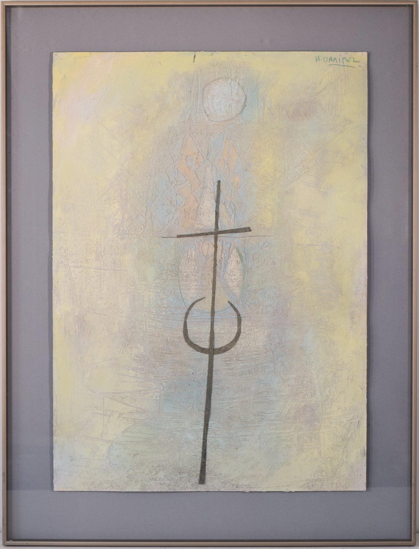 Abstract - Painting with Cross - Modern Decorative