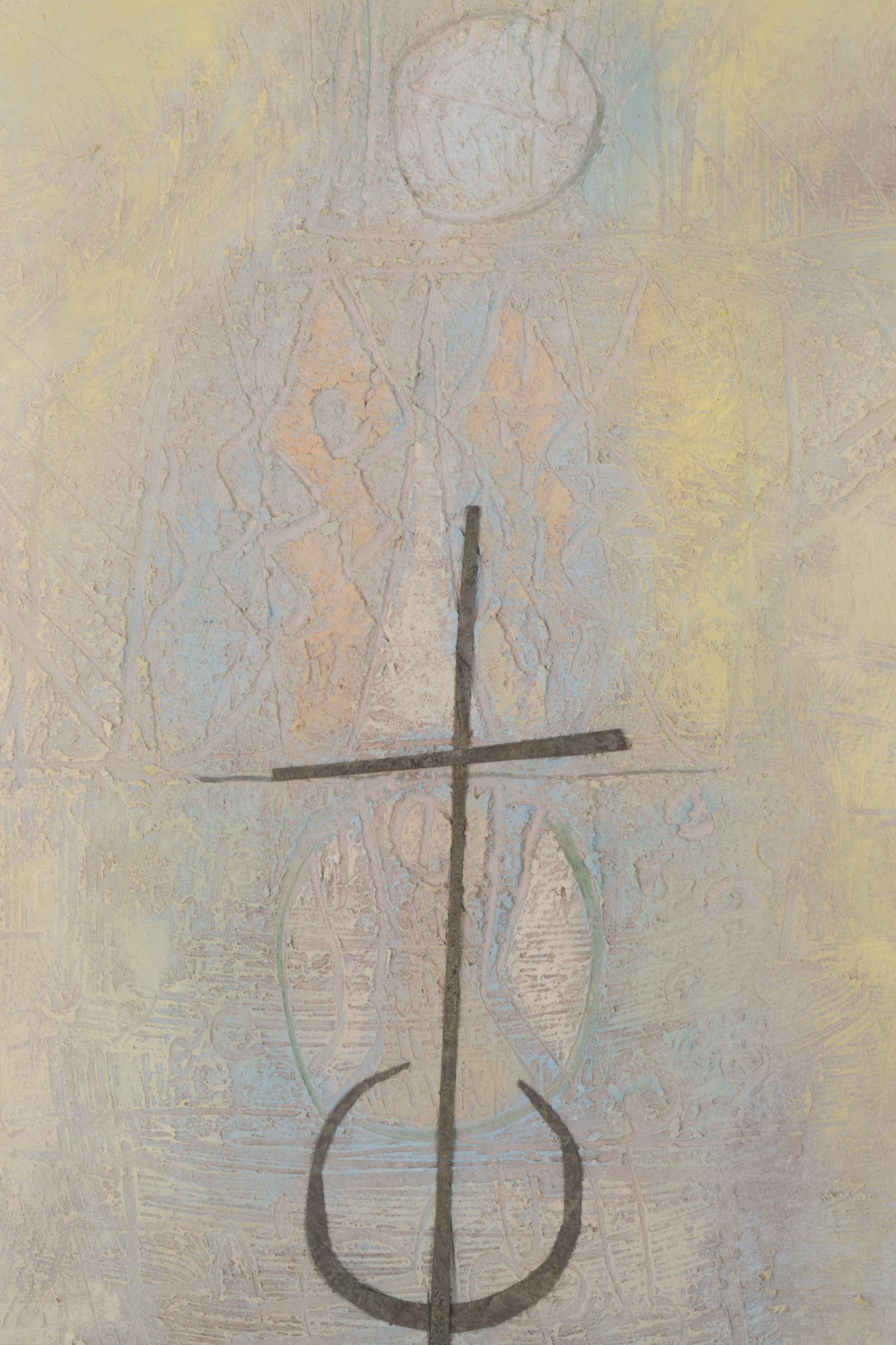 Abstract - Painting with Cross - Modern Decorative
