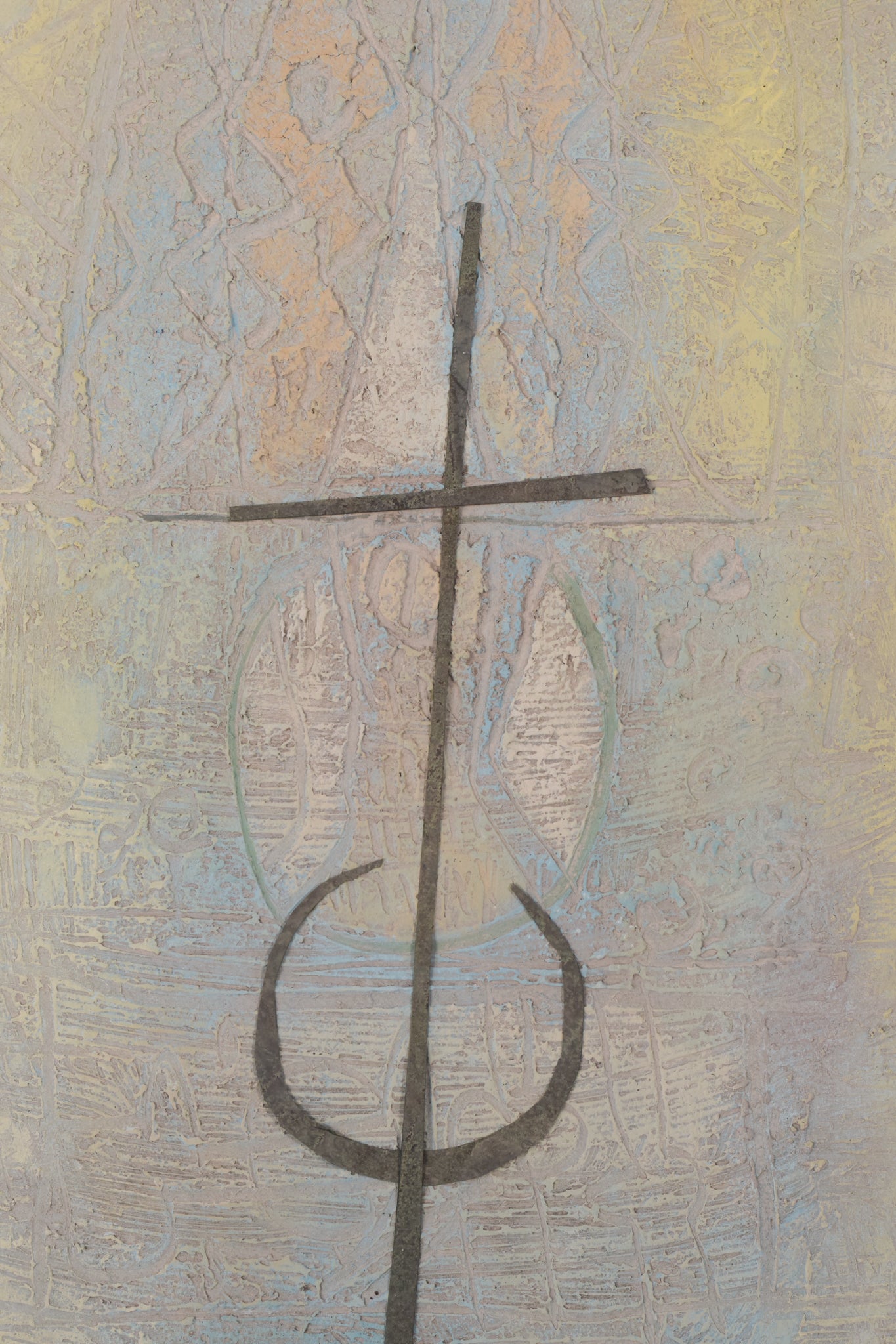 Abstract - Painting with Cross - Modern Decorative