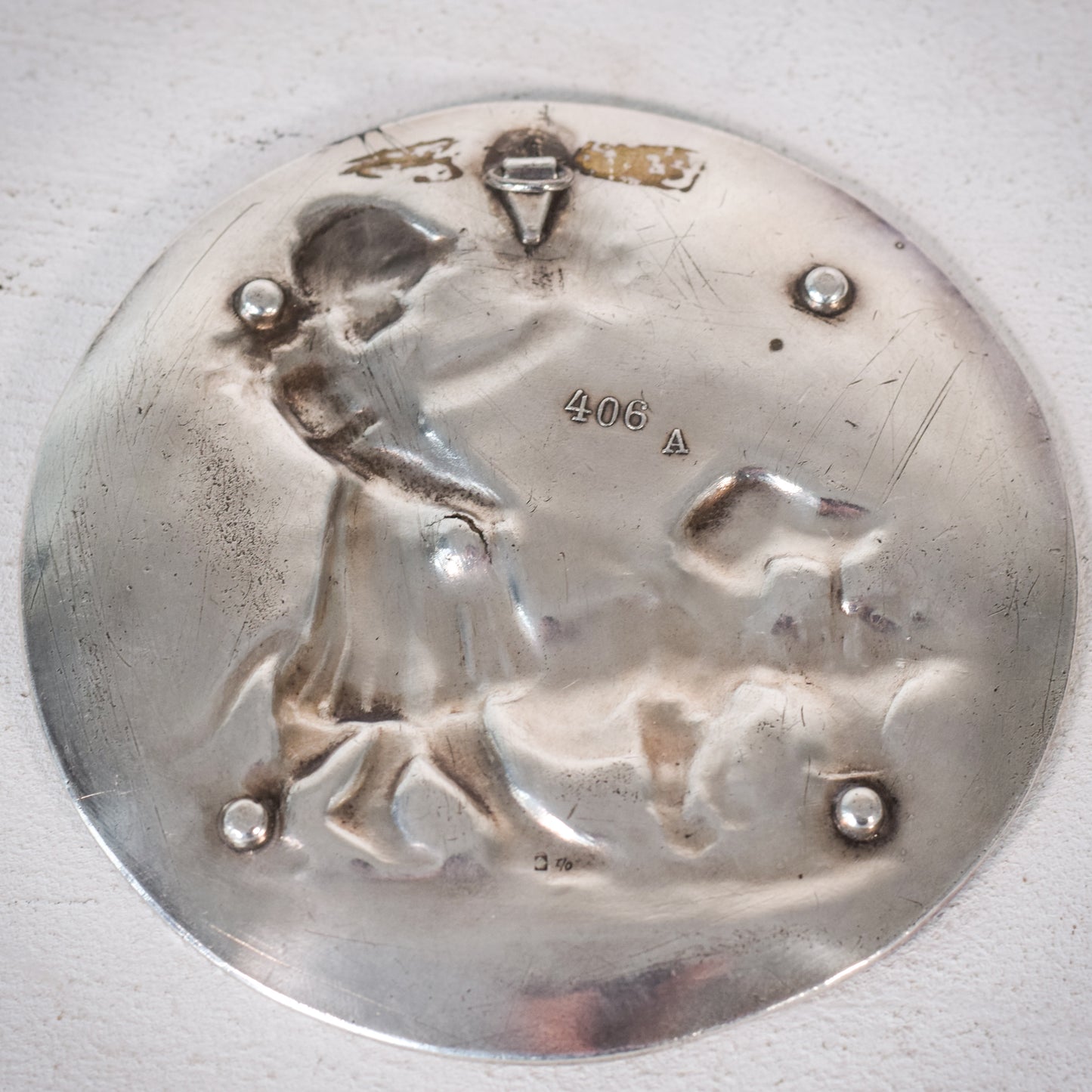 Three - Art Nouveau Pewter Dishes
