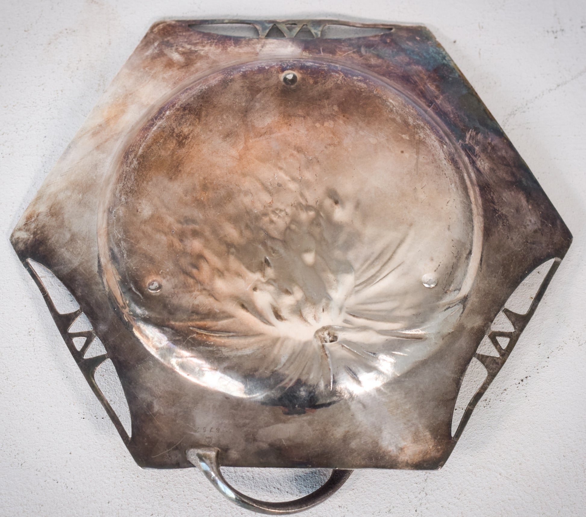 Three - Art Nouveau Pewter Dishes - Modern Decorative